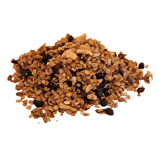 GRANOLA PREMIUM ( avena, coco, quinoa, copos, almen, cast, avell, ac coco, miel, pasas)